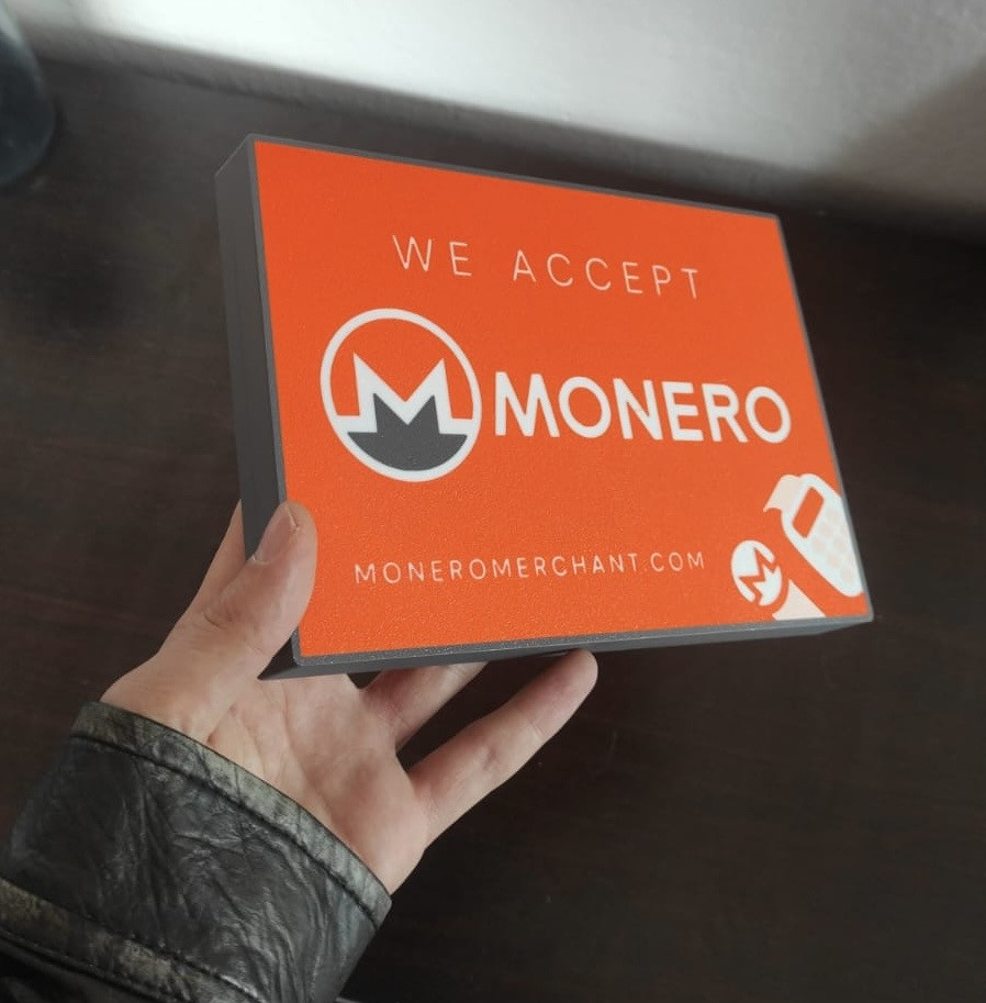 Monero Merchant Sign